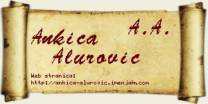 Ankica Alurović vizit kartica